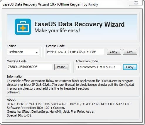 Easeus data recovery wizard activation code free download for windows 7